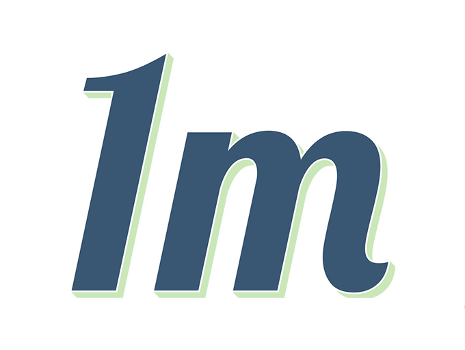 1M logo
